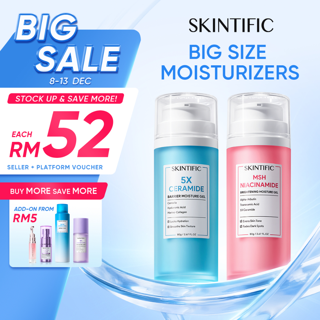 SKINTIFIC 5X Ceramide Barrier Moisture Cream Ceramide Moisturizer Repair Skin Barrier Moisturiser 80g