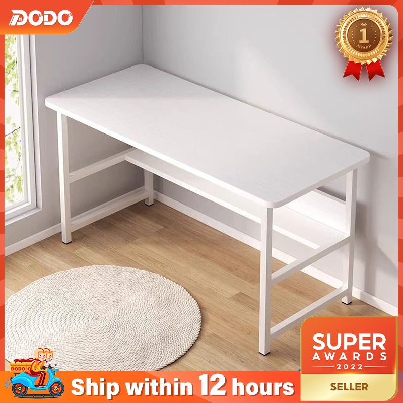 120cm 2 Layer Office Computer Table Student Study Desk Simple Modern Writing Desk Meja Komputer Meja Belajar Murah 电脑桌