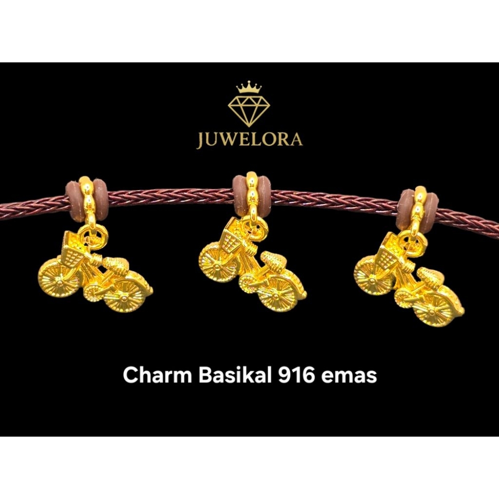 Juwelora Emas 916 3L I Loket Basikal 🚲 | Charm 916 | Emas Bajet I Emas Murah #emas916 #emasbajet #emasmalaysia