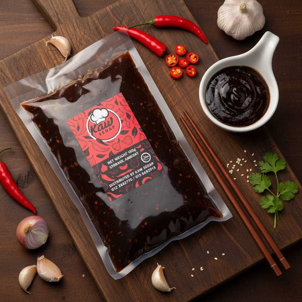 Kaw Sedap Korean Soy Garlic Sauce - Rasa Menyelerakan Bawang Wangi Sos Soya Kaya Kelembutan Ringan Sesuai Untuk Ayam