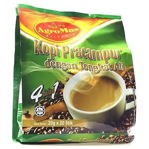 [READY STOK] KOPI TONGKAT ALI / PREMIX TONGKAT ALI COFFEE 4 IN 1 AGROMAS 20GRAM / HALAL / BUMIPUTERA