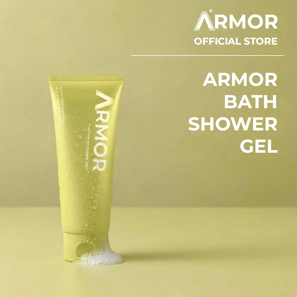 Armor Bath Shower Gel 60ml Professional-Grade Travel Pack Skin Protection Post-Workout Athlete Anti-Bacteria Body Wash