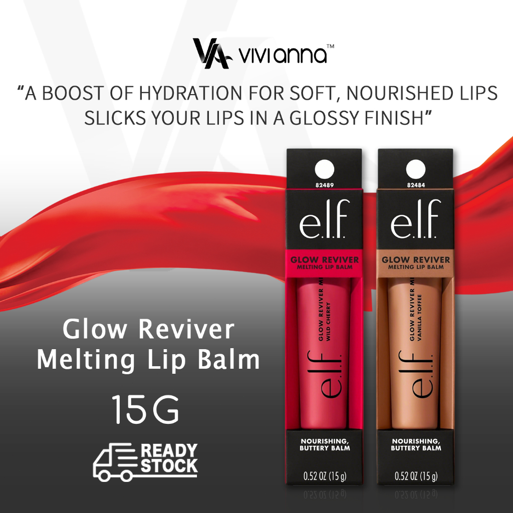 🟥PAYDAY SALE🟦ELF Lip Balm Glow Reviver Melting Balm New Makeup Lip Oil Lip Stick Lips Watch Hydrating Lip Mask Cosmetics