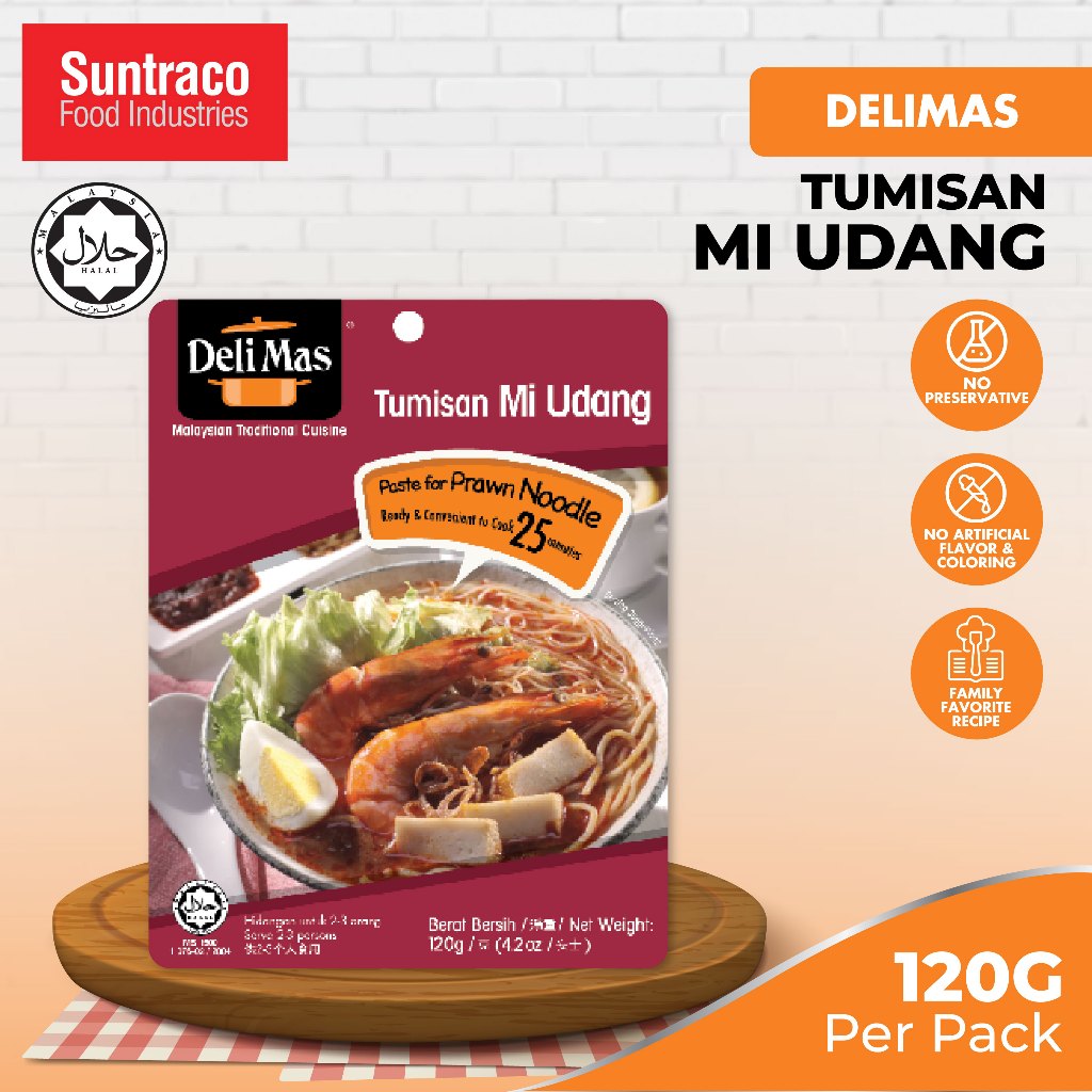 DeliMas Tumisan Mi Udang (120g) Cooking Paste Prawn Paste Pes Masakan