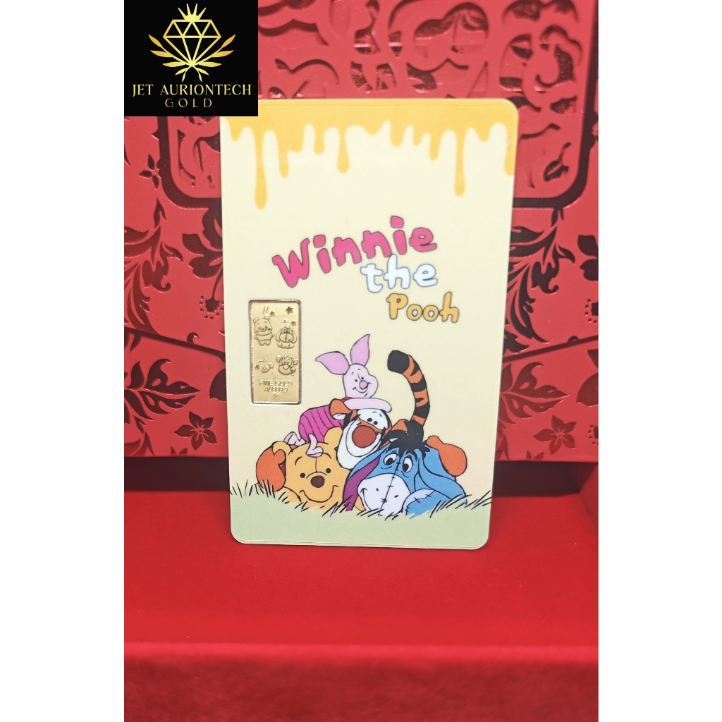JET Gold Bar 999.9 WINNIE THE POOH SERIES FINE GOLD BAR (1.00G)
