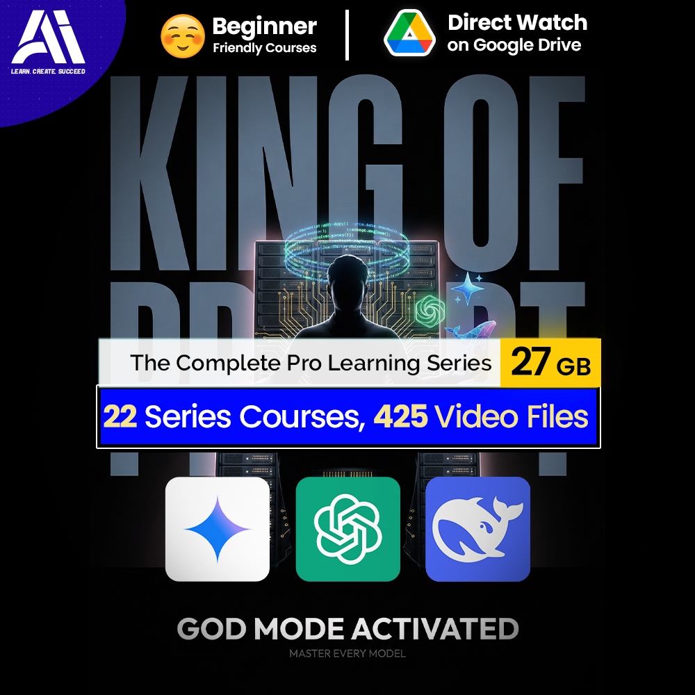 425 Video Courses Bundle - 22 Series AI Prompt Video | Chatgpt Prompt | Deepseek Prompt | Gemini Prompt | AI Prompt