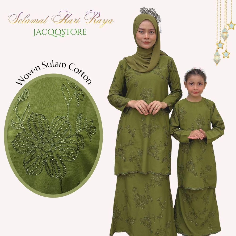 2026 Baju Kurung (DEWASA) Raya ZARA Sulam Viral Plus Size Dan Set Sedondon Available