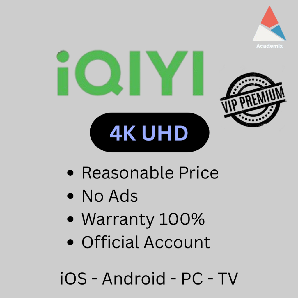 (24/7 Fast) iQIYI VIP 1-Month Premium VIP, 1080P Clarity + Skip Ads for Dramas, Anime E-Voucher