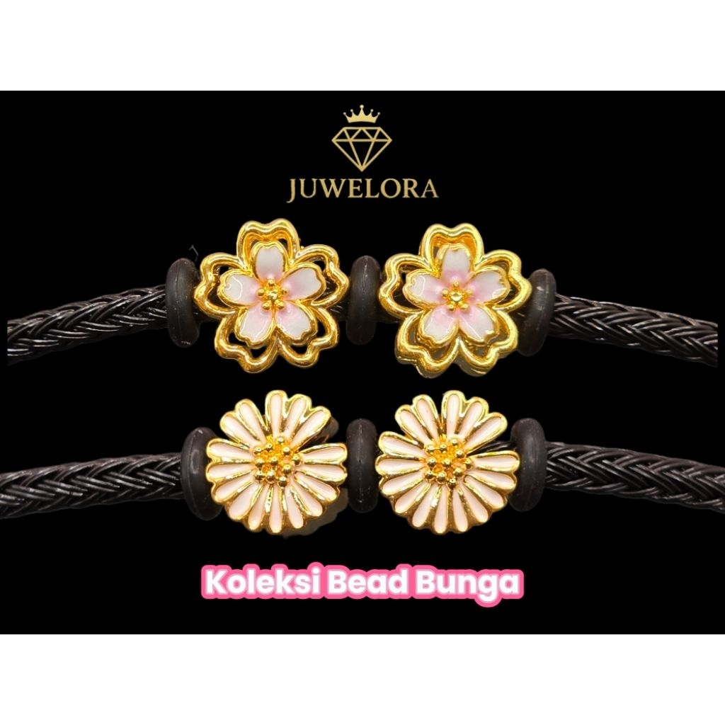 Juwelora Emas 916 3L I Koleksi Bead Bunga | Sakura | Daisy | Emas 916 100% I  Emas Bajet ##emas916 #emasbajet