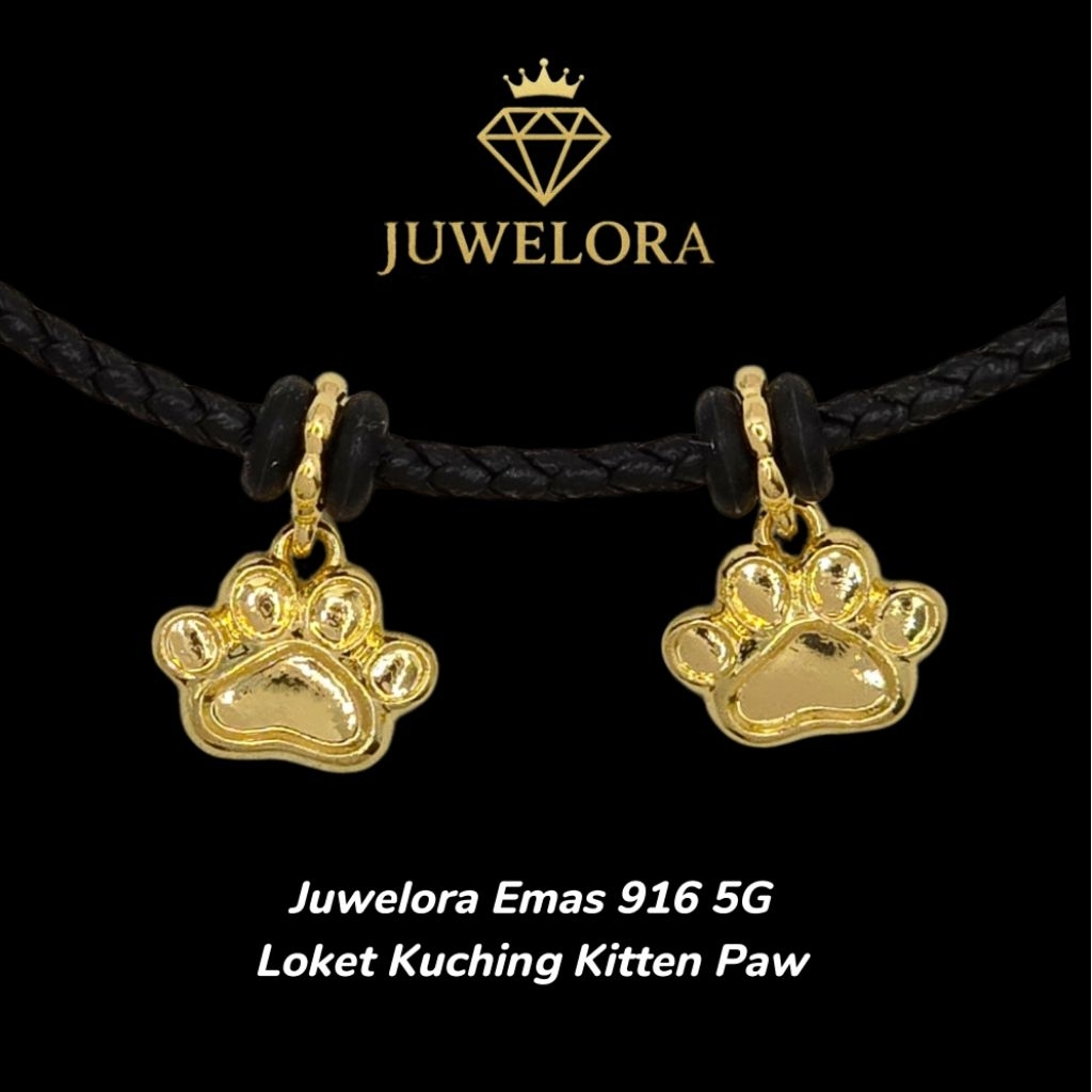 Juwelora Emas 916 3L I Loket Kuching Kitten Paw | 100% Emas 916 | Free Shipping #emas916 #emasbajet #emasmurah