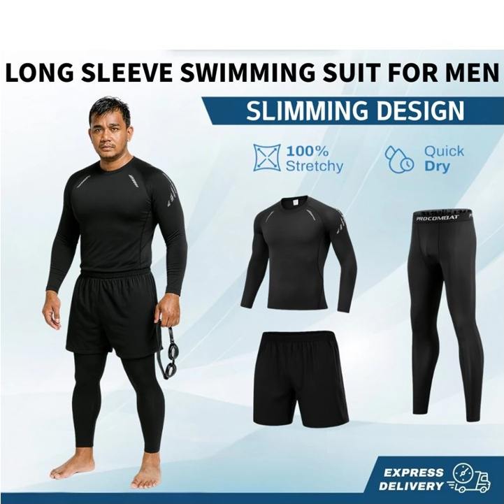 ROOFLESS Baju Renang Lelaki Dewasa Swimming Suit Man Baju Mandi Seluar Renang Seluar Mandi Swimsuit Man Baju Swimming