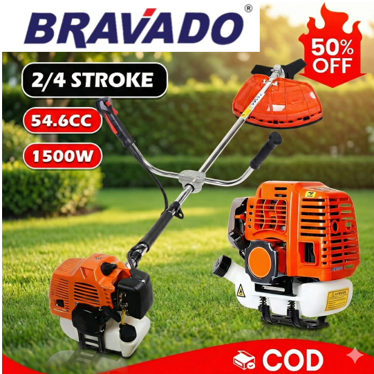 BRAVADO/WINAS Mesin Potong Rumput Straight Shaft Heavy Duty 2/4 Stroke Brush Cutter Gasoline Cutter Lawn Mower 割草機汽油