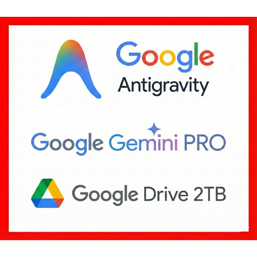 Google Antigravity | Nano Banana Pro | Gemini AI PRO | Google Drive 2TB | NotebookLM | Veo3 (Your Private Acc)