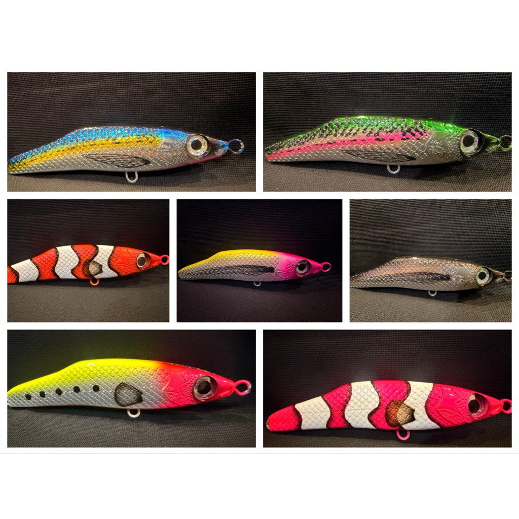 Afiq Lure Sinking Stickbait Wild Trick V4 For GT Popping 190MM,109g