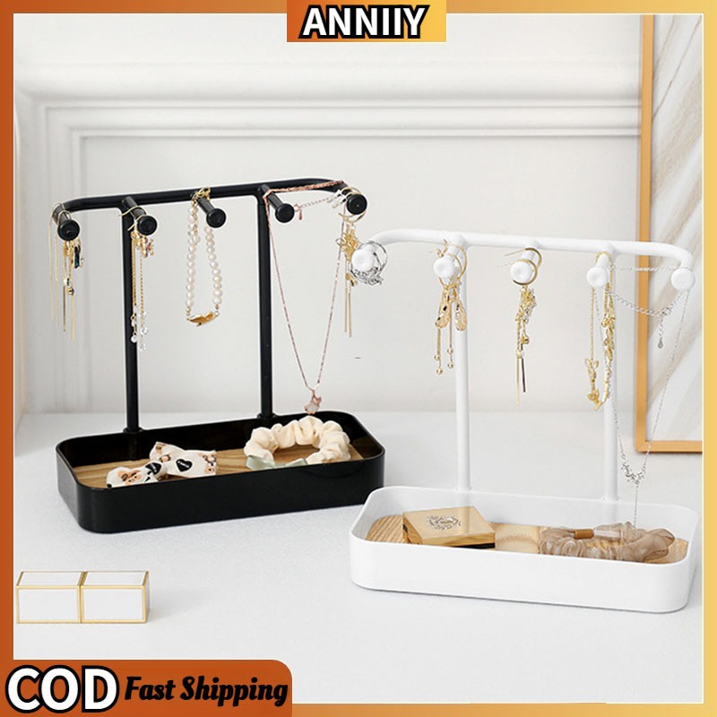 Key Jewelry Hanging Rack Holder Trinket Hanging Necklace Stand Earring Pendant Hanger Keys Ring Organize Storage Rak