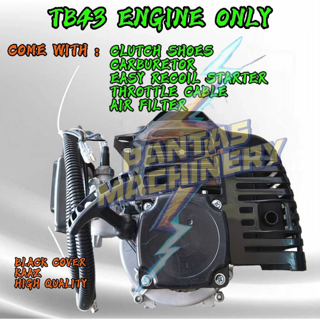 (43 ENGINE ONLY) Brush Cutter TB43 Engine Only / Mesin Potong Rumput TB43 TL43 Enjin Sahaja [HEAVY DUTY] Tahan Lasak