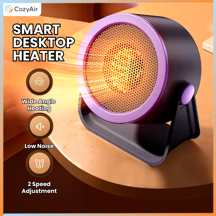 CozyAir 500W Electric Heater Portable Heater Portable Desktop Warm Air Blower Small Space Winter Office Bedroom 暖风机