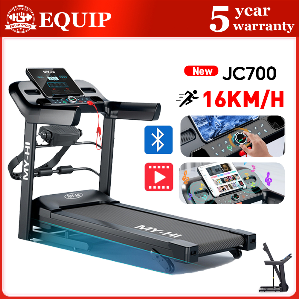 Walking Treadmill Heavy duty InclinationTreadmill Foldable Multifunctional Cardio Exercise Running Machine Indoor Sports
