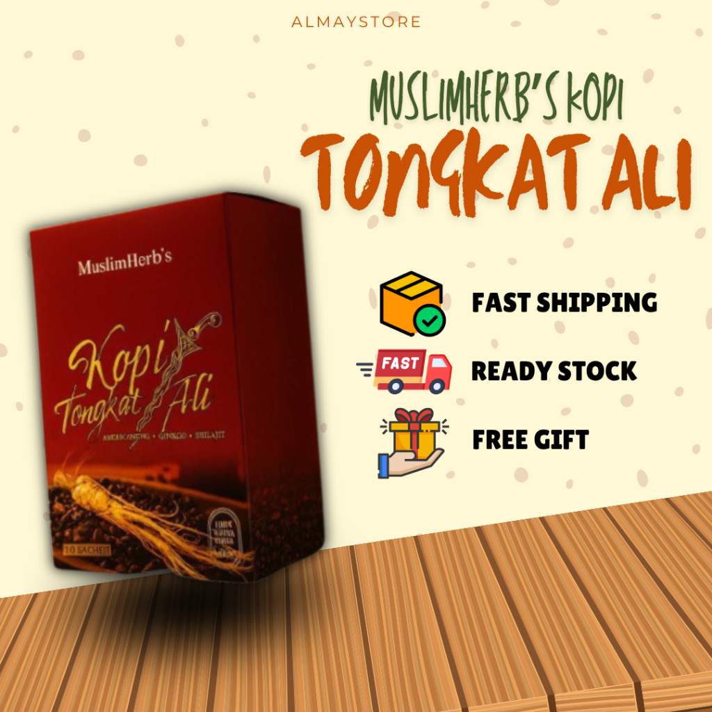 [ORIGINAL HQ] MUSLIM HERBS KOPI TONGKAT ALI CAMPURAN ASHWAGANDHA SHILAJIT GINSENG DAN TONGKAT ALI