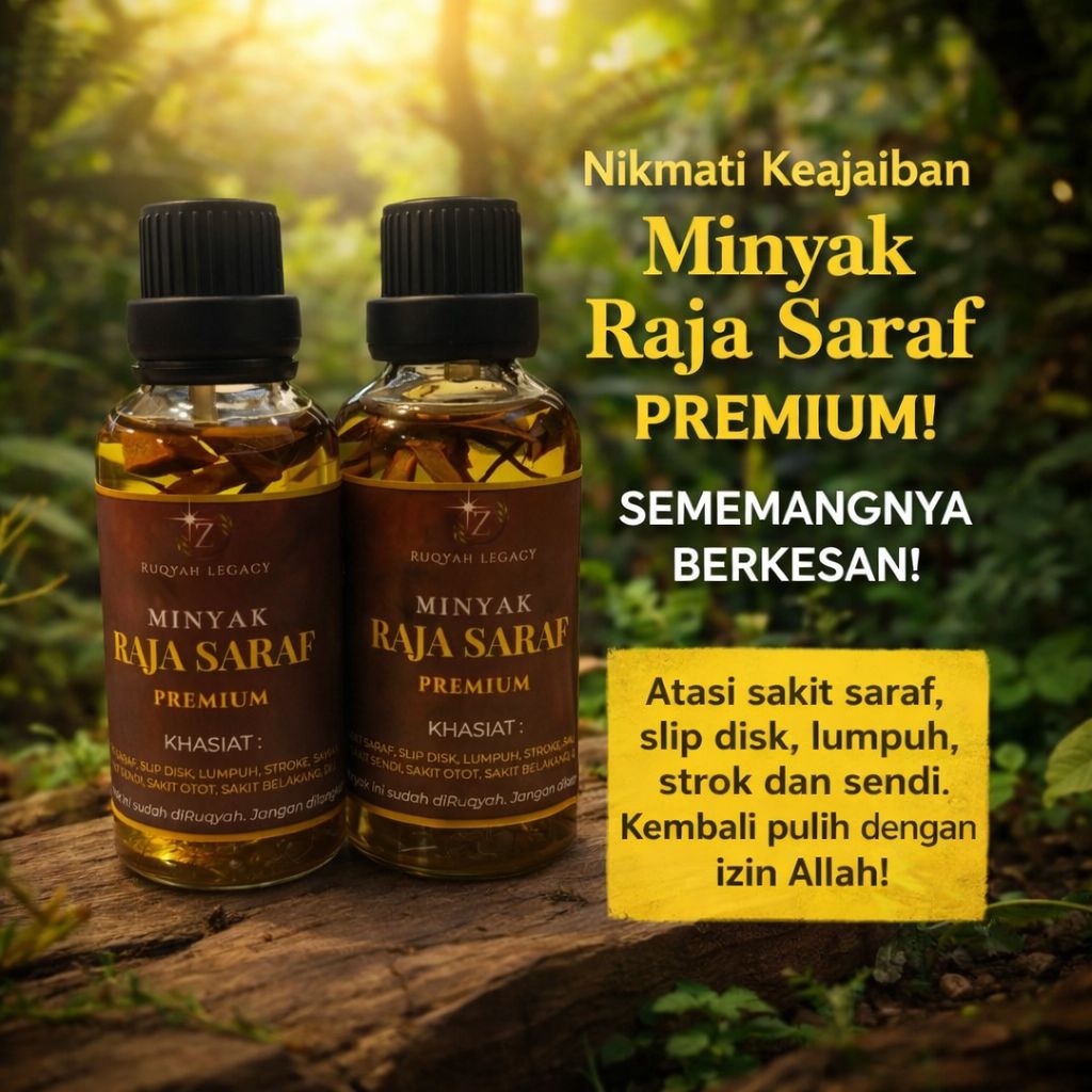 Minyak Raja Saraf Premium (PANAS)  - Herba Red Ginseng