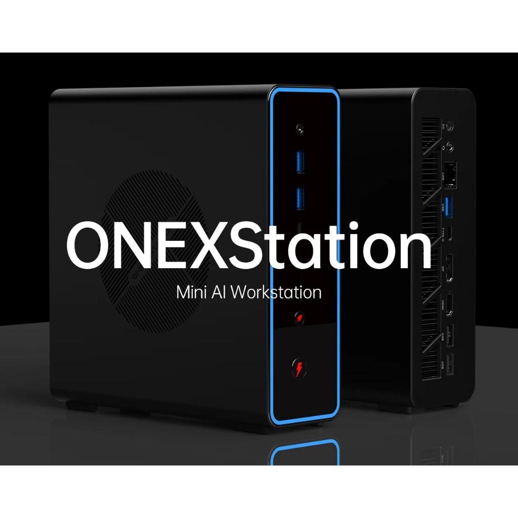 ONEXSTATION AI BEAST 96GB VRAM AI MAX+ 395 128GB RAM 8000MT 8TB 7000Mb/s Built 4 HEAVY AI RUN WIN 11 MINI DESKTOP PC CPU