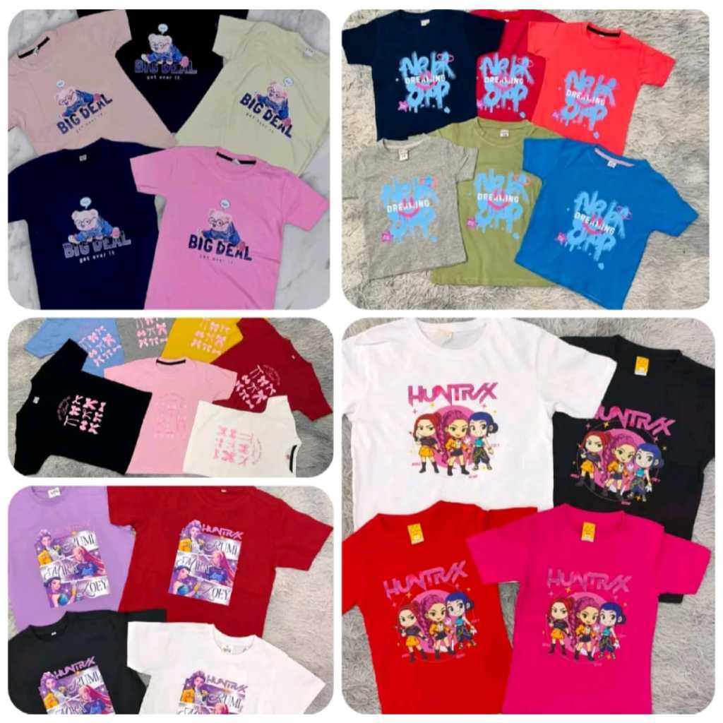 [2y - 12y] TSHIRT BUDAK!!!TSHIRT KANAK MURAH MURAH!! RM1.20 - 3.50 PALING CANTIK