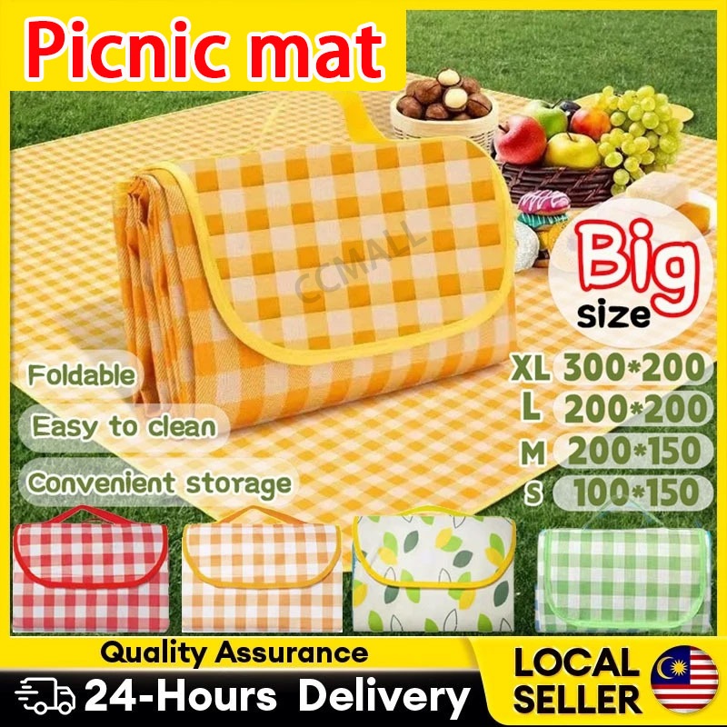 CC&Waterproof 200x200cm Outdoor Picnic Oxford Foldable Camping Mat Easy Carry/Tikar Mat Berkelah Kalis Air Lipat Hammock