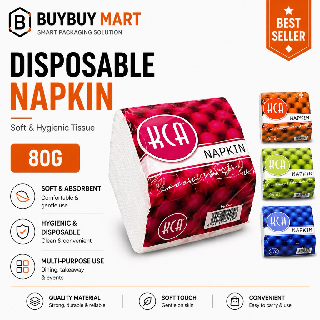 (1 Pack)KCA Napkin Tissue / Facial Tissue / Napkin / Party / Catering / Kenduri / Tisu/ Wipe/ Soft Facial Tissue
