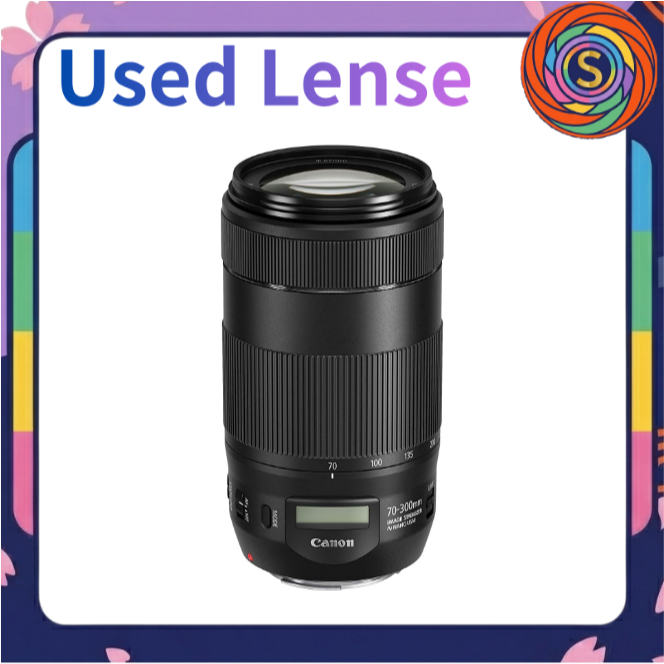 【Secondhand】Canon EF 70-300mm F4-5.6 IS II USM Telephoto Zoom Lens Full Frame Canon EF Mount DSLR EF70-300IS2U used pre-loved