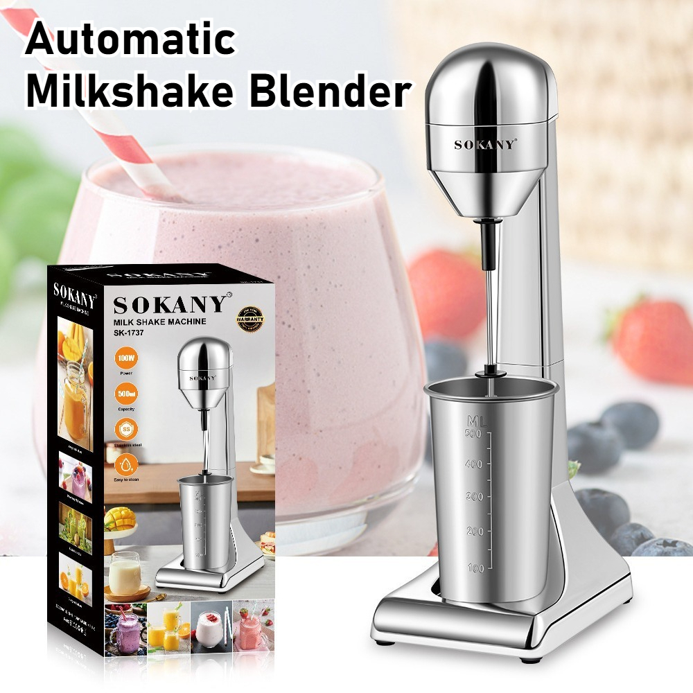 Multifunctional Fully Automatic Stainless Steel Milk Foam Milkshake BlenderFood Processor Mesin Susu Kocak Automatik 奶昔机