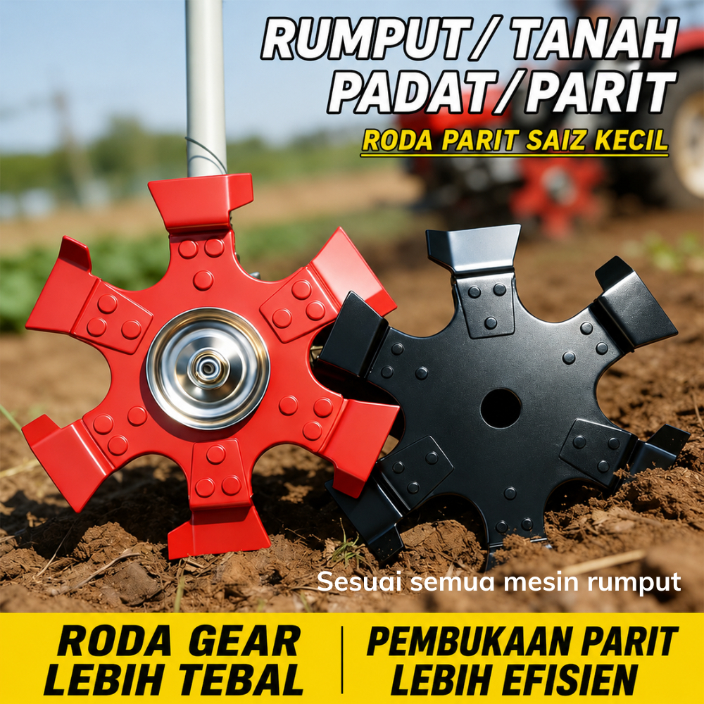 Mata Bajak Tanah & Potong Rumput Serbaguna – Buat Alur, Longgar Tanah, Tebas Rumput Liar Cepat Untuk Mesin Rumput