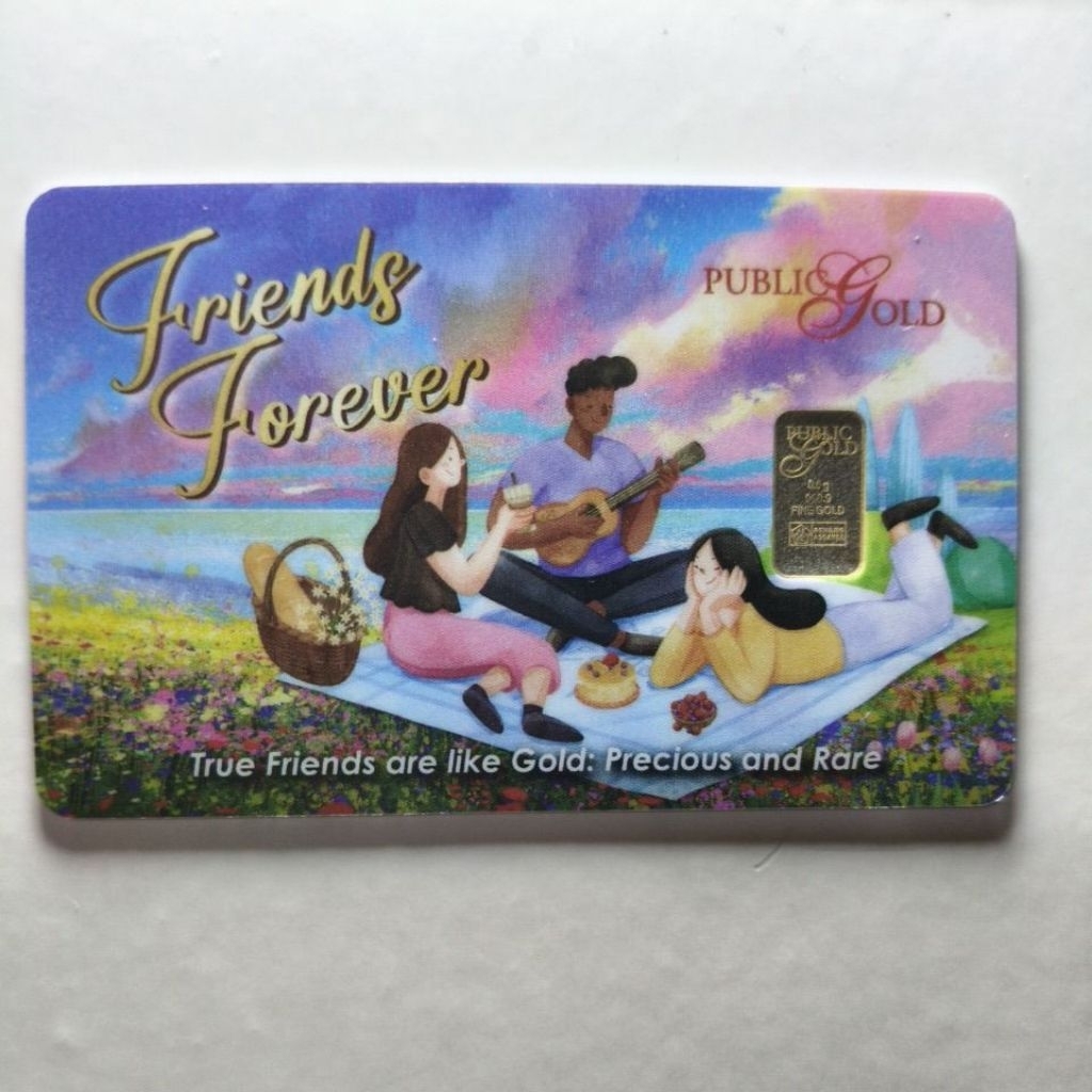 Gold Bar 0.5g (Au 999.9) Friends Forever PG