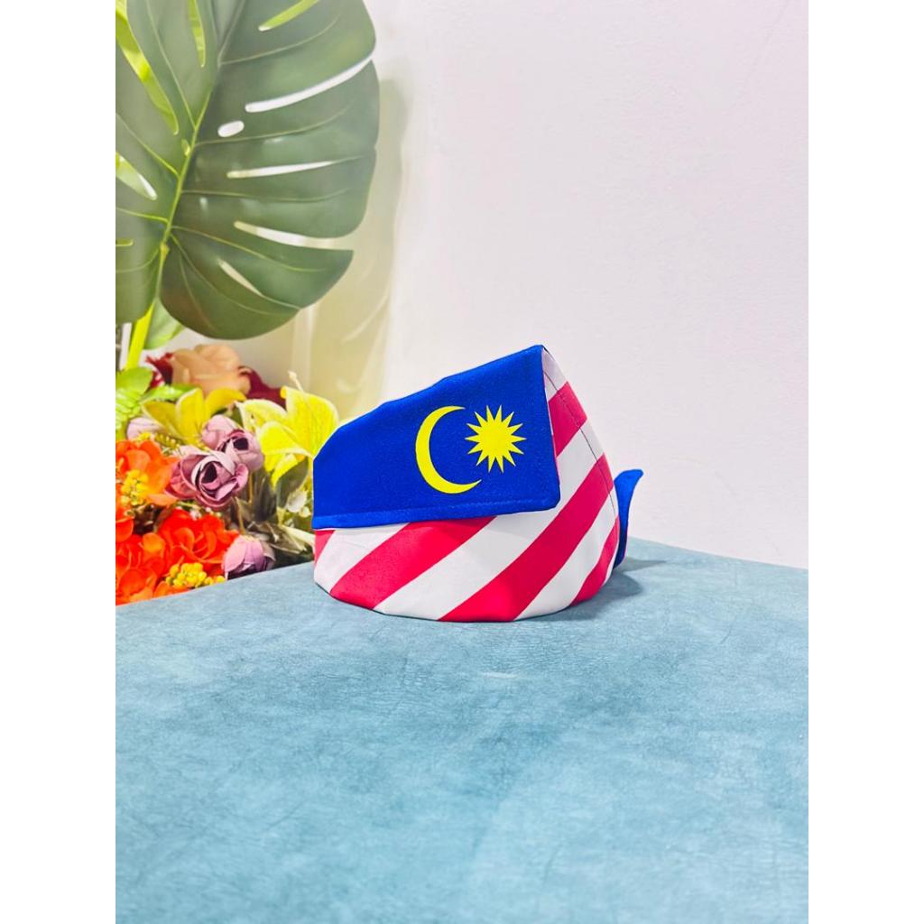 Baju Merdeka & Tanjak Kahin Como Crepe High Quality Rady Stock