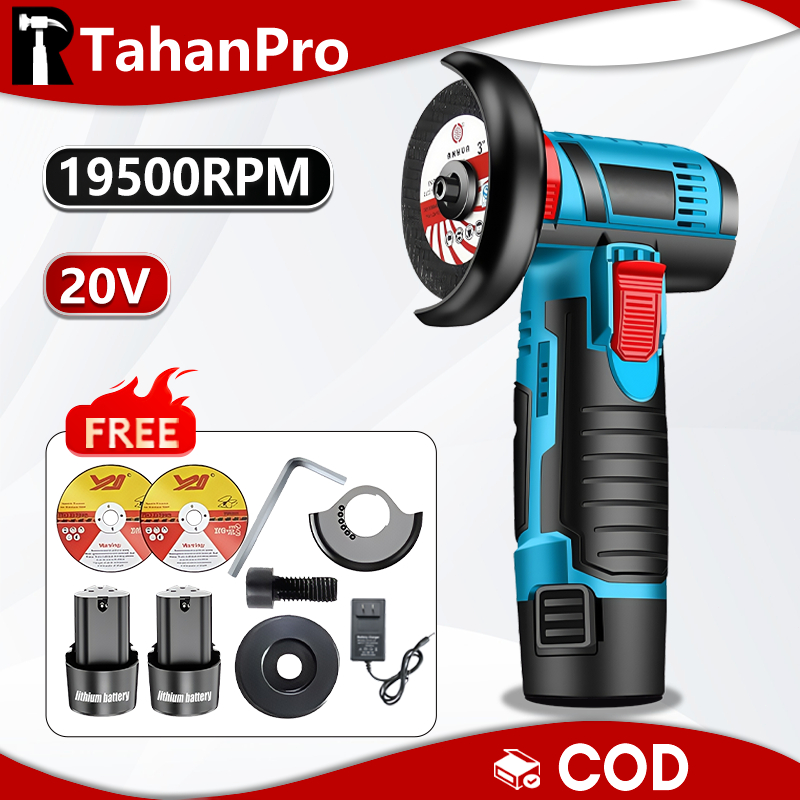 Electric Angle Grinder Cutter Tool Grinding Cutting Machine Cordless Grinder Pengisar Sudut Grender