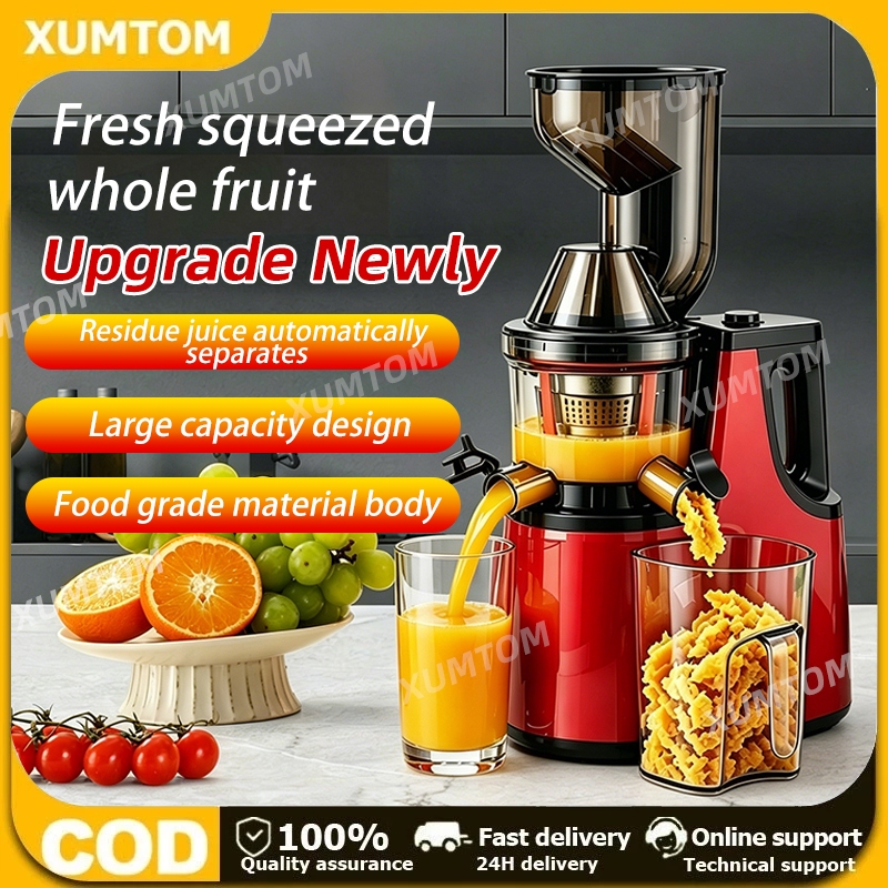 🔥5 Years Warranty🔥Big Mouth Cold Press Slow Juicer Fruit & Vegetable Extractor Blender Silent Slow Juicer Mesin Jus