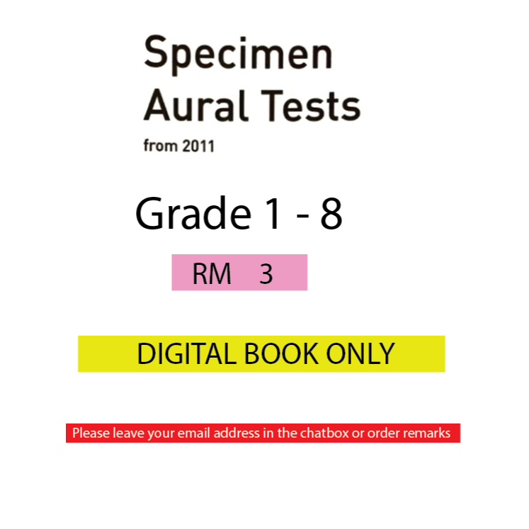 ABRSM SPECIMEN AURAL TEST GRADE 1 - 8 l PDF l EBOOK