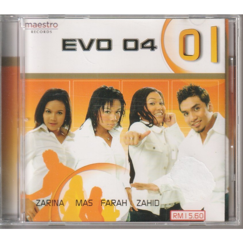 CD EVO 04 : 01 [ ZARINA , MAS , FARAH & ZAHID ] AKADEMI FANTASIA 2 ( PRELOVED CD )