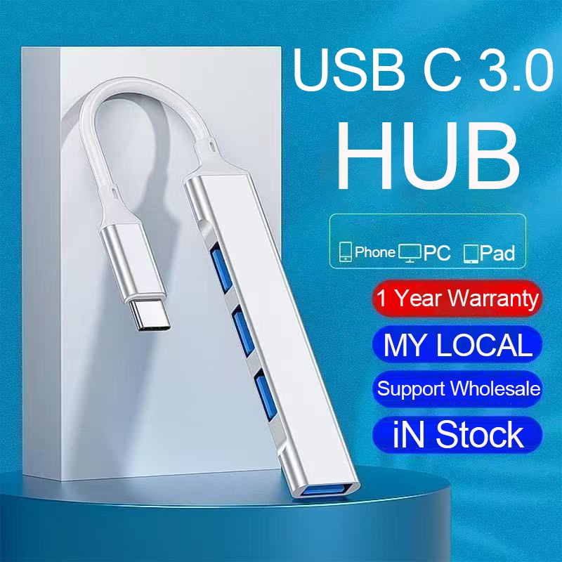 USB HUB USB 3.0 OTG Type C Multi Splitter 4 in 1 Adapter For Smart Phone Xiaomi Lenovo Macbook Air Pro PC Laptop