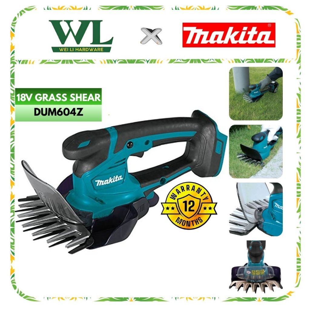 MAKITA DUM604Z 160MM (6-5/16") 18V Cordless Grass Shear Bare Unit (Without Battery & Charger) Mesin Rumput Potong Heavy