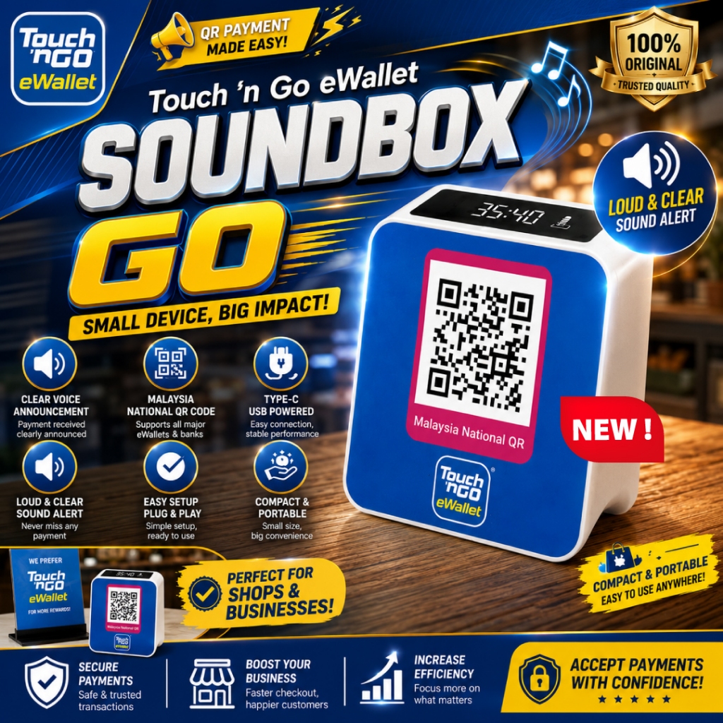 【Instant Delivery Penang】NEW Touch 'n Go eWallet Soundbox GO/ Flymodem M86 Mini Wifi