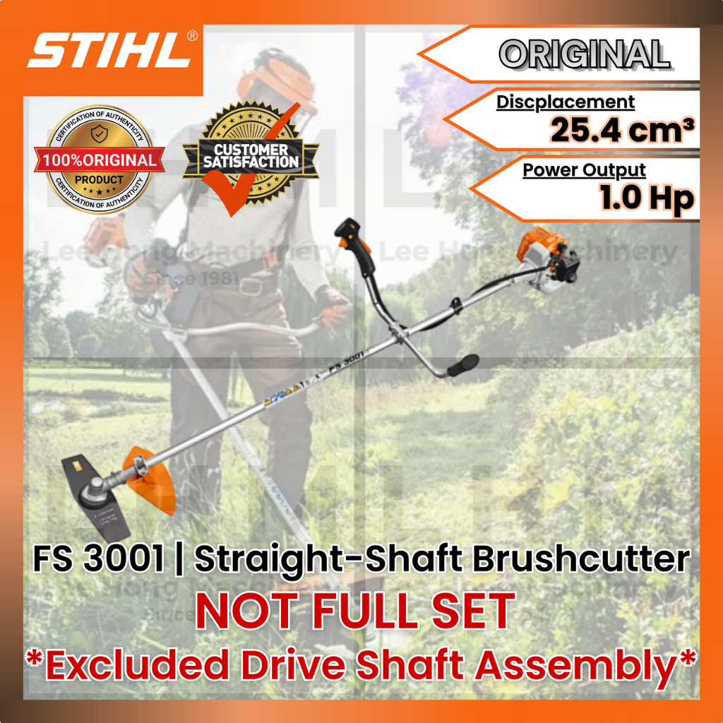 [ORIGINAL STIHL FS3001] 2-Stroke Engine 1.0HP Straight-Shaft Brushcutter | STIHL Mesin Potong Rumput