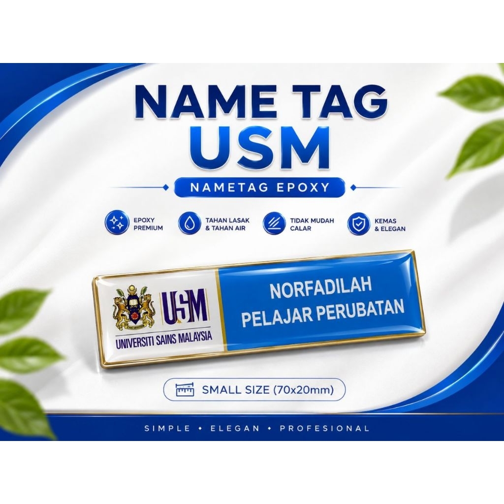 NAME TAG USM UNI.SAINS MALAYSIA