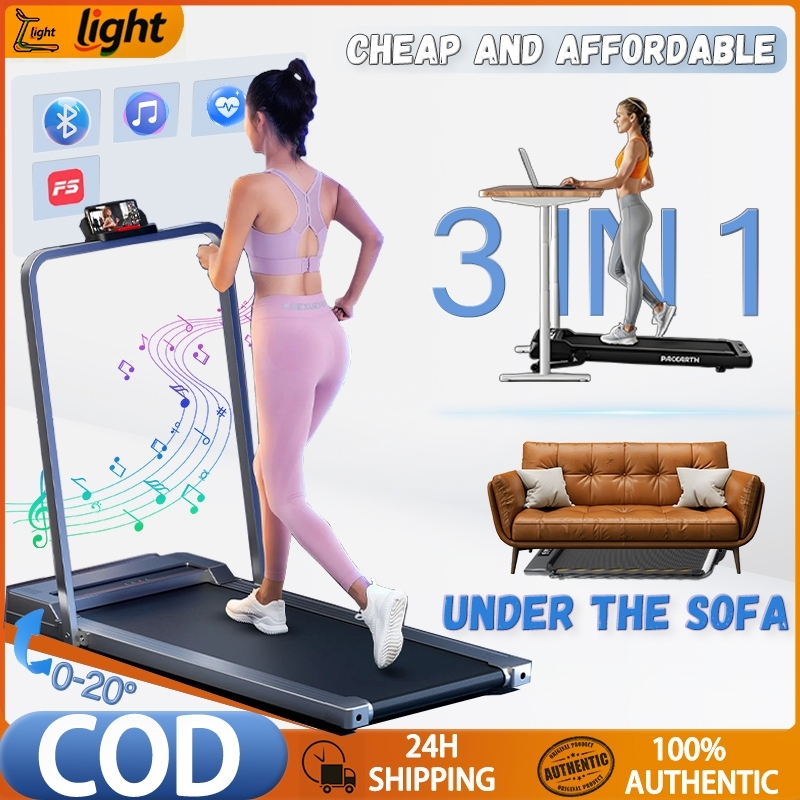 【COD】Treadmill With 5.0HP Ultra-Thin Smart treadmill murah Walking Running Exercise Fitness Foldable