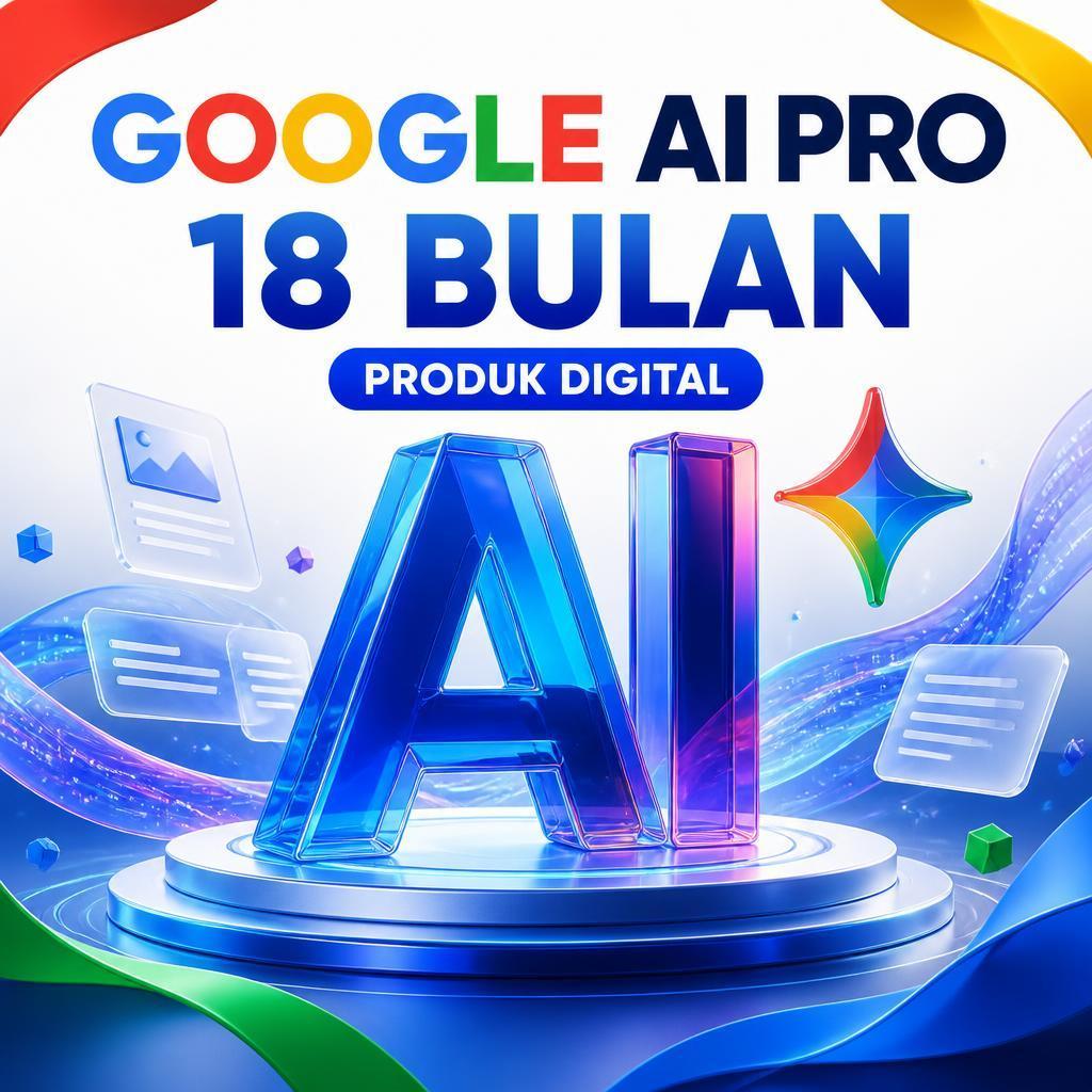 Google AI Pro 18 Bulan | Gemini AI Premium | Aktivasi Akaun Sendiri | Produk Digital