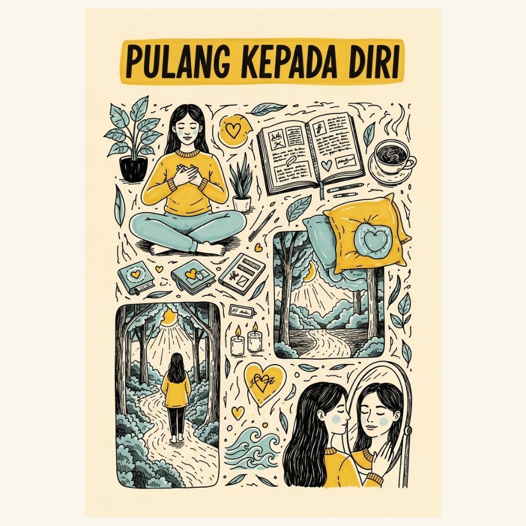 Ebook Pulang Kepada Diri: Panduan Self-Healing Yang Praktikal, Lembut, dan Berpijak Di Dunia Nyata (PDF, Bahasa Melayu)