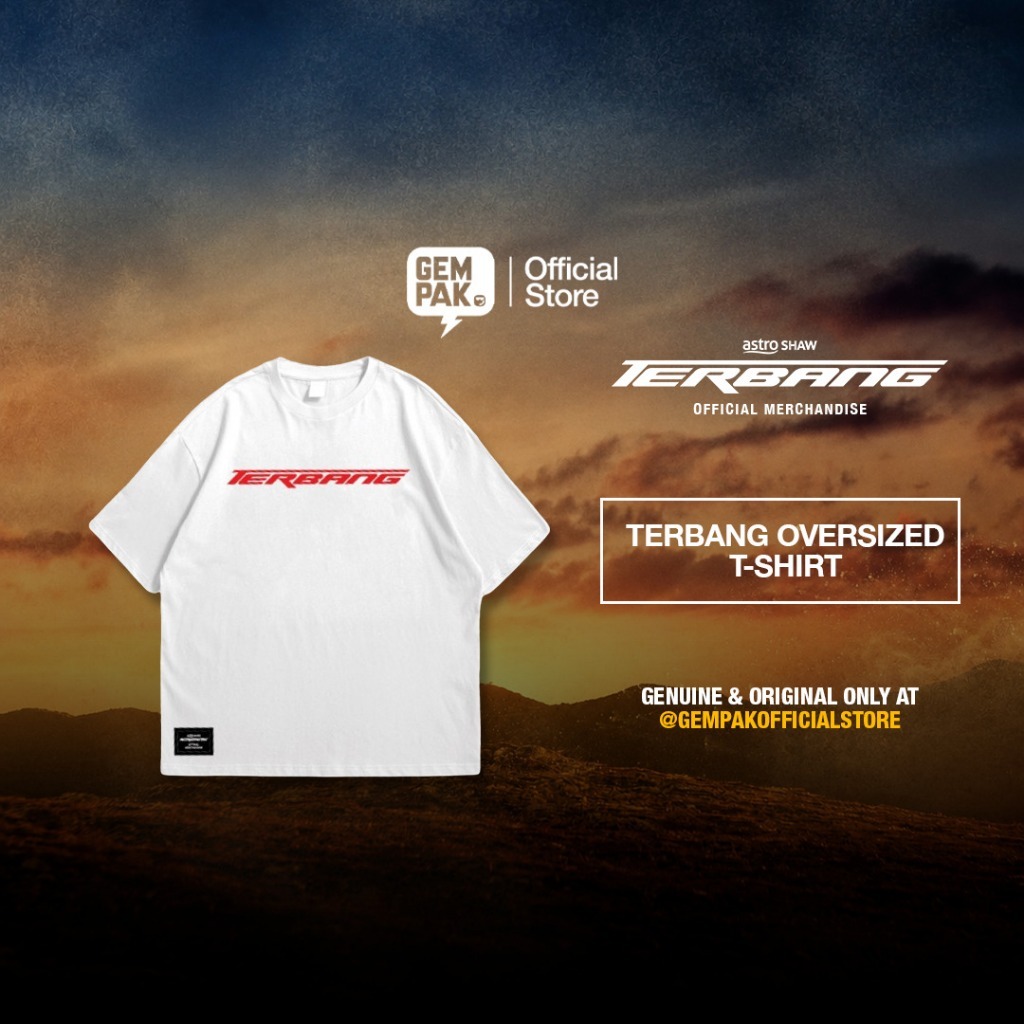 Official Terbang Movie Oversized T-Shirt (White) | Terbang Official Merchandise