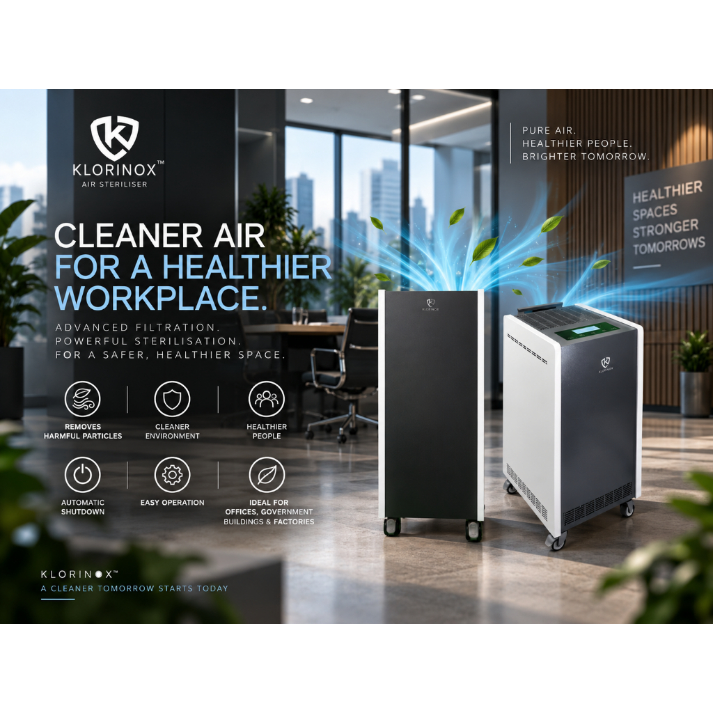 Air Purifier by Klorinox – Smoke, Haze & Air Pollutant Cleaner