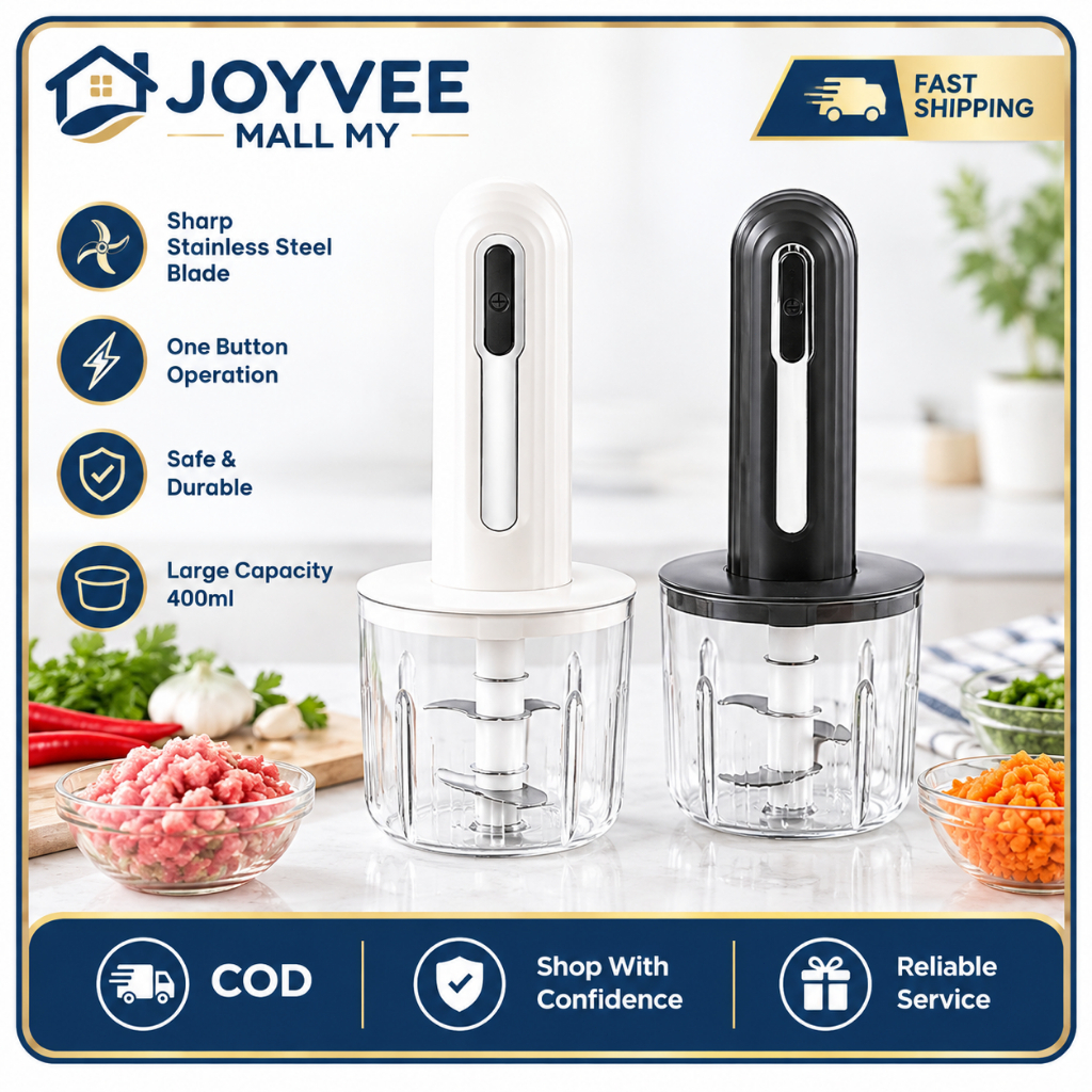 Electric Chopper Blender 1L 4-Bowl Multifunction Meat Veggie Baby Food Processor Mesin Pengisar