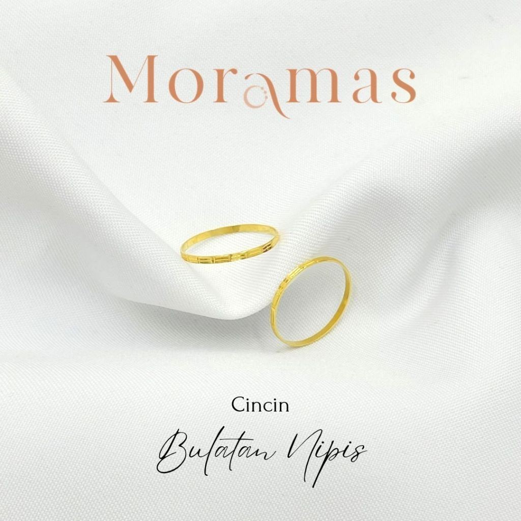 Moramas Minimal Fashion Ring 916 Gold/ Cincin Fesyen Minimal Emas 916/简约戒指916金 [1]