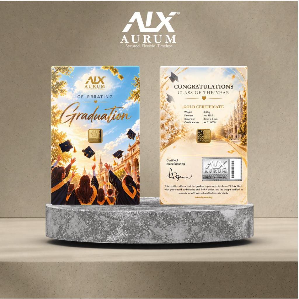 ALX 999.9 Goldbar Wafer 0.25gm Convocation | Emas Tulen 24K | Gold&hellip;